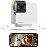 Petcube Cam 360 Camera Interactive WiFi Pet and Home Security Pan-Tilt Camera with Phone App, 1080p HD Video, 360° Rotation, 