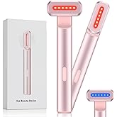 4-in-1 Light-Therapy-Wand,Red Light Therapy for Face and Neck - Microcurrent Facial Device for Anti-Aging - Face & Eye Massag