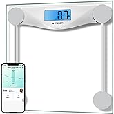 Etekcity Digital Body Weight Bathroom Scale, Large Blue LCD Backlight Display, High Precision Measurements, 8mm Tempered Glas