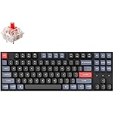 Keychron K8 Pro Wireless Custom Mechanical Keyboard, QMK/VIA Programmable Bluetooth/Wired RGB Backlight Tenkeyless with Hot-s