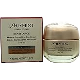 Shiseido Benefiance Wrinkle Smoothing Day Cream - 50 mL - Broad-Spectrum SPF 23 Anti-Aging Moisturizer - Visibly Corrects Wri