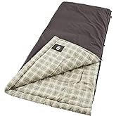 Coleman Heritage Big & Tall Cold-Weather Sleeping Bag, 10°F Camping Sleeping Bag for Adults, Comfortable & Warm Flannel Sleep