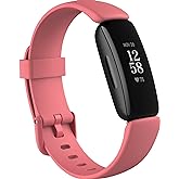 Fitbit Inspire 2 Health & Fitness Tracker with a Free 1-Year Fitbit Premium Trial, 24/7 Heart Rate, Black/Desert Rose, One Si