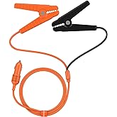 Jackery 12V Automobile Lead-acid Battery Charging Cable, Cigarette Lighter Plug to Alligator Battery Clamps for Car Battery, 