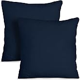 Utopia Bedding Throw Pillows Insert (Pack of 2, Navy) - 18 x 18 Inches Bed and Couch Pillows - Indoor Decorative Pillows