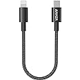 Anker New Nylon USB-C to Lightning Cable, 331 Cable, Fast Charging Cord (1ft, MFi Certified) for iPhone 13 13 Pro 12 Pro Max 