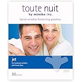 Toute Nuit Wrinkle Patches, Face Tape, Jet - Extra Large UNISEX Frown Lines Plus and Forehead - 20 Patches