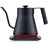 SAKI Baristan Electric Gooseneck Kettle with Precise Temperature Control, Pour Over Coffee Kettle & Tea Kettle, Stainless Ste