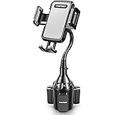 TOPGO Cup Holder Phone Holder, [Upgraded Adjustable Gooseneck & Firmly stable] Cup Holder Phone Mount for Car, Cell Phone Aut