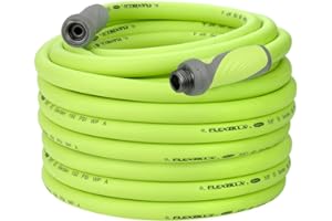 Flexzilla Garden Hose with SwivelGrip, 5/8 in. x 100 ft., Heavy Duty, Lightweight, Drinking Water Safe, ZillaGreen - HFZG5100