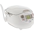 Zojirushi NS-ZCC10 5-1/2-Cup Neuro Fuzzy Rice Cooker and Warmer, Premium White