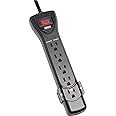 Tripp Lite 7-Outlet Surge Protector Power Strip, 7 Foot / 2.13M Cord, Right Angle Plug, 2160 Joules, Black & $75,000 Insuranc