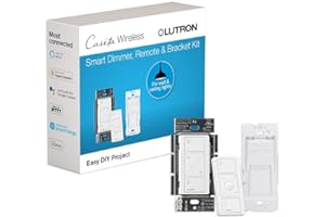 Lutron Caseta Smart Lighting Original Dimmer Switch w/ Pico Remote and Bracket, For Light Bulbs, Works w/ Alexa, Apple Homeki