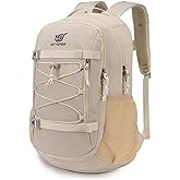 SKYSPER Hiking Backpack 25L Lightweight Travel Backpack Hiking Day Pack for Men Women(Beige)