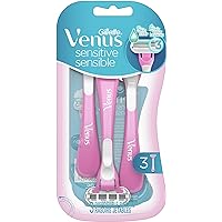 Gillette Venus Sensitive Women's Disposable Razor, 3 Count