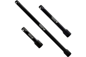 NEIKO 00234A 3/8-Inch-Drive Impact Extension-Bar Set, Made with CrV Steel, 3-Inch, 5-Inch, and 10-Inch Sizes, 3-Piece Set