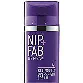 Nip+Fab Retinol Fix Overnight 0.1% Retinol Cream for Face with Hyaluronic Acid, Pro-Age Facial Cream for Pigmentation and Dar