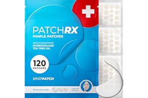 KEYCONCEPTS Pimple Patches for Face (120 Patches), Hydrocolloid Acne Patches with Tea Tree Oil, Pimple Patch Pimple Stickers 