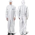 Medtecs Hazmat Suits - 6 Sizes Options - Disposable Coveralls Suit, Medical Protective Coverall PPE Hazmat Suits