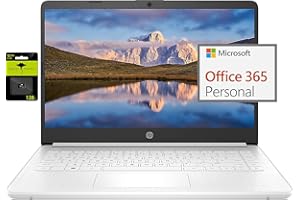 HP Newest 14" Ultral Light Laptop for Students and Business, Intel Quad-Core N4120, 8GB RAM, 192GB Storage(64GB eMMC+128GB Mi