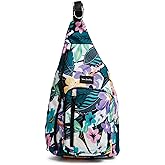 Vera Bradley Women's Recycled Lighten Up Reactive Sling Backpack, Island Floral, One Size