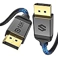 Silkland DisplayPort Cable 2.1 [VESA Certified], DP 2.1 Cable [16K@60Hz, 8K@120Hz, 4K@240Hz 165Hz 144Hz] 40Gbps HDR, HDCP DSC