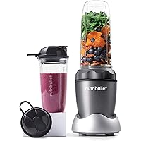 Nutri Bullet NB50100C Pro 1000 Single Serve Blender (1000W) 7-Piece Set, Dark Gray/Light Gray Skirt