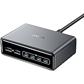 Anker Prime Charger, 200W 6-Port GaN Charging Station, USB-C PD Fast Charging Desktop Charger, Compatible with iPhone, Samsun