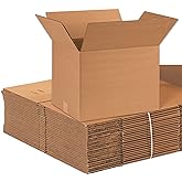 AVIDITI Shipping Boxes Medium 16"L x 12"W x 12"H, 25-Pack | Corrugated Cardboard Box for Packing, Moving and Storage