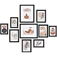 eletecpro 10 Pack Picture Frames, Including 4Pcs 4x6, 4Pcs 5x7, 2Pcs 8x10 Picture Frames Collage Wall Decor or Tabletop Displ