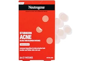 Neutrogena Stubborn Acne Pimple Patches, Acne Treatment for Face, Ultra-Thin Hydrocolloid Spot Stickers Provide Optimal Heali