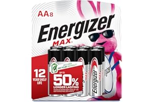 Energizer AA Batteries, Max Double A Battery Alkaline, 8 Count