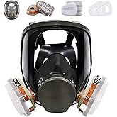 Bgs13 Full Face Respirаtor Reusable, Gas Cover Organic Vapor Mask and Anti-fog, dust-proof Face Cover, Full Face Cover, Prote