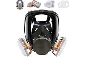 Bgs13 Full Face Respirаtor Reusable, Gas Cover Organic Vapor Mask and Anti-fog, dust-proof Face Cover, Full Face Cover, Prote