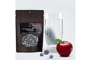 Modern ŌM Shungite Living Water Kit | Ready to Use Elite Shungite Stone Gravel Pouch Kit for Water Purification, Neutralizer,