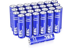 EBL AA Batteries 28 Pack, High Capacity 1.5V Double A Power Batteries Long Lasting Alkaline AA Battery Leak Proof Design