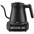 COMFEE' Gooseneck Electric Kettle with Temperature Control, 3 Variable Presets, 100% Stainless Steel, 1500 Watt Powerful Quic