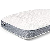 Sealy Molded Bed Pillow for Pressure Relief, Adaptive Memory Foam with Washable Knit Cover, Standard, 16x24x5.75 Inches, Whit