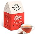 Big Heart Tea Co. Tea Bags - Fiery Masala Chai - Certified Organic, Ayurvedic Herbal Decaf Tea with Small Batch Ground Sweet 