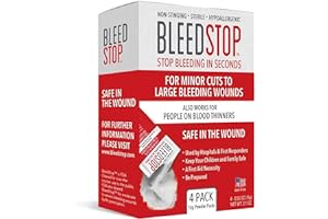 BleedStop™ First Aid Powder for Blood Clotting, Trauma Kit, Blood Thinner Patients, Camping Safety, and Survival Equipment fo