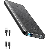 Anker Portable Charger, USB-C PortableCharger 10000mAh with 20W Power Delivery, 523 Power Bank (PowerCore Slim 10K PD) for iP