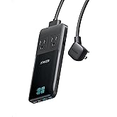 Anker Prime 6-in-1 USB C Charging Station, 140W Compact Power Strip for Work and Travel, 5 ft Detachable Extension Cord with 