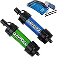 Sawyer Products SP2101 MINI Water Filtration System, 2-Pack, Blue and Green