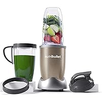 NutriBullet PRO 900 Series Nutrient Extractor, Blender & Mixer (9 Piece Set), Champagne