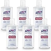 PURELL PRIME DEFENSE Advanced Hand Sanitizer, 85%, Maximum Strength Formula, 4 fl oz Travel Size Bottles (Pack of 6), 3499-04