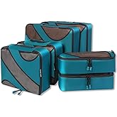 BAGAIL 6 Set Packing Cubes,Travel Luggage Packing Organizers(6Set Teal)