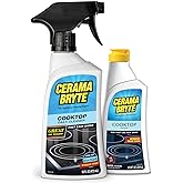 Cerama Bryte Heavy-Duty + Daily Spray Stove Top and Cooktop Cleaner Combo Kit for Glass and Ceramic Surfaces, 16 & 10 Ounces,