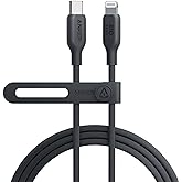 Anker USB-C to Lightning Cable, MFi Certified iPhone Charging, 6ft Phantom Black for iPhone 14/14pro/14pro Max/13/13 Pro/12/1