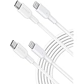 Anker USB C to Lightning Cable, Powerline II [10ft, 2-Pack, MFi Certified] Extra Long Charging Cord for iPhone 13 13 Pro 12 P