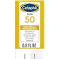 Cetaphil Sheer Mineral Sunscreen Stick for Face & Body, 0.5oz, 100% Mineral Sunscreen: Zinc Oxide & Titanium Dioxide, Broad S